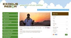 Desktop Screenshot of exodusresor.se