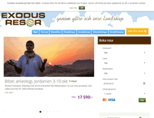 Tablet Screenshot of exodusresor.se